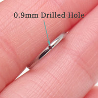 Implant grade titanium white opal sun hinge clicker body jewelry in 16g with 8mm or 10mm size, featuring a sleek design.