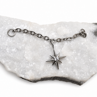 Implant Titanium CZ Star Chain Piercing Add-on