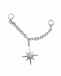 Implant Titanium CZ Star Chain Piercing Add-on