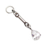 Drop CZ  Dangle Titanium Charm