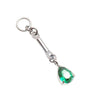 Drop CZ  Dangle Titanium Charm