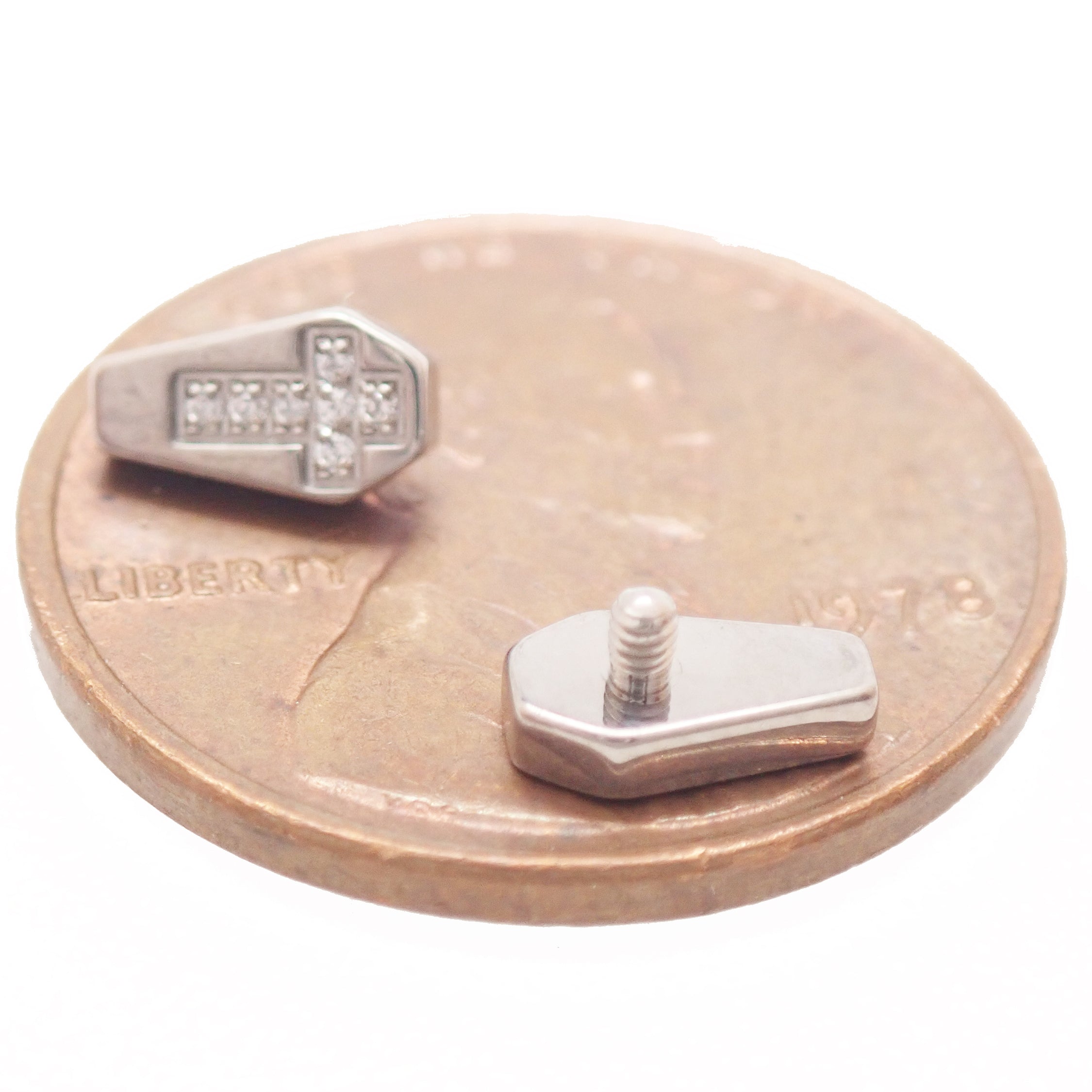 Coffin CZ Cross 0.9mm/1.2mm thread