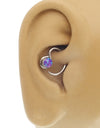 Niobium Daith Piercing 16g 0.9mm thread disc