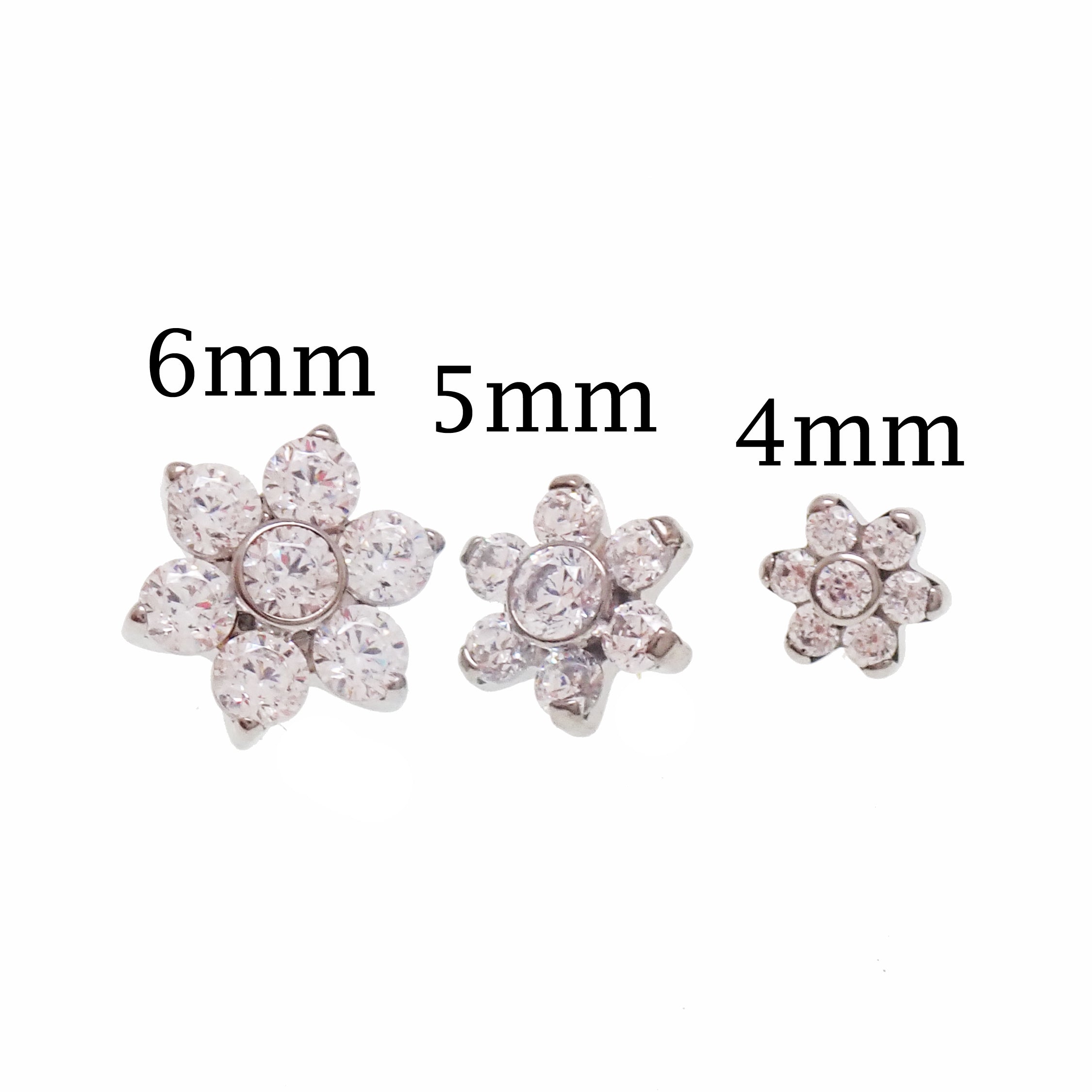 CZ titanium Flower 1.2mm thread (14g)