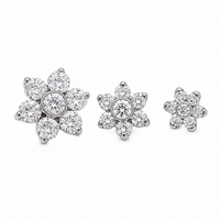 CZ titanium Flower 1.2mm thread (14g)