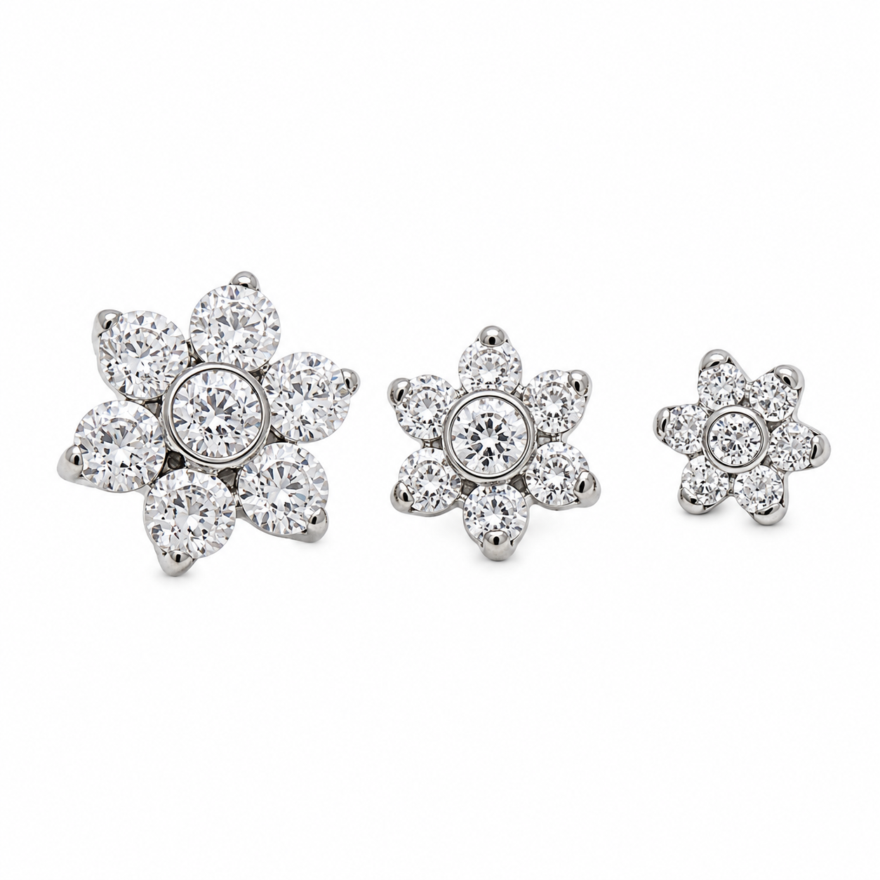 CZ titanium Flower 1.2mm thread (14g)