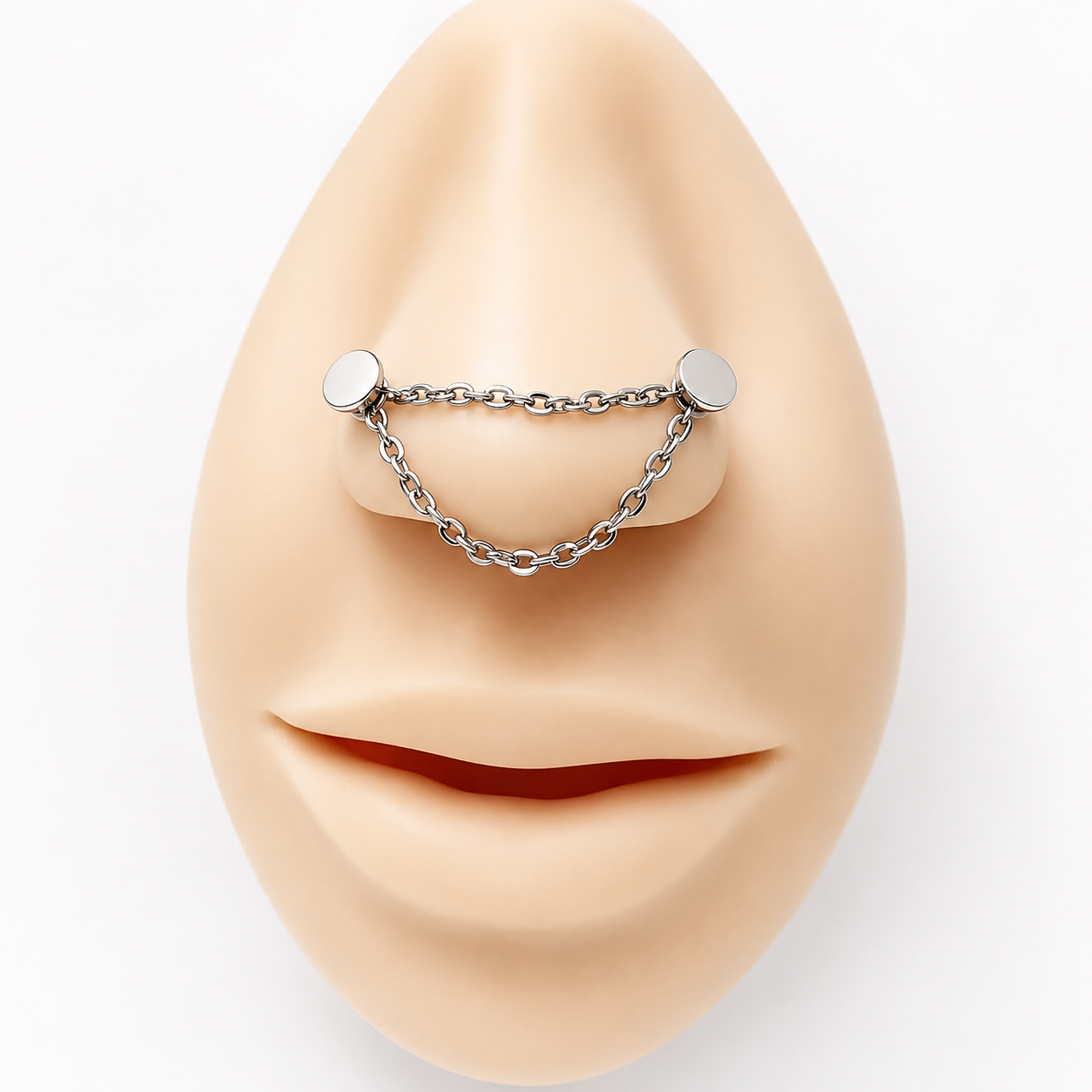 Double Titanium Add On piercing Chain