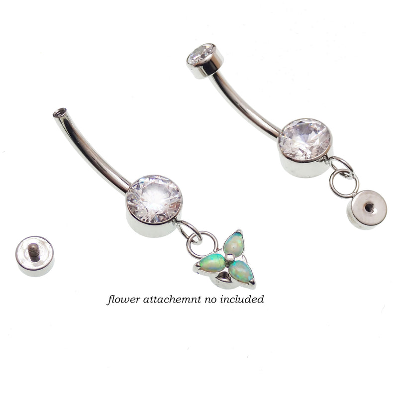 14g Titanium  Belly Ring add your own design