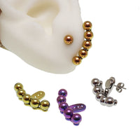 Titanium Ear Jackets sold in pairs