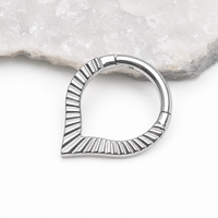 Implant Grade Titanium V Shaped Daith/ Septum Clicker- 16g 8mm