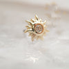 14K Threadless Sun 4mm