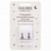 Sterilized Titanium Earrings • Implant-Grade Arrow Stud Earrings