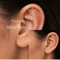 Hidden Helix 18k PVD Titanium 0.9mm