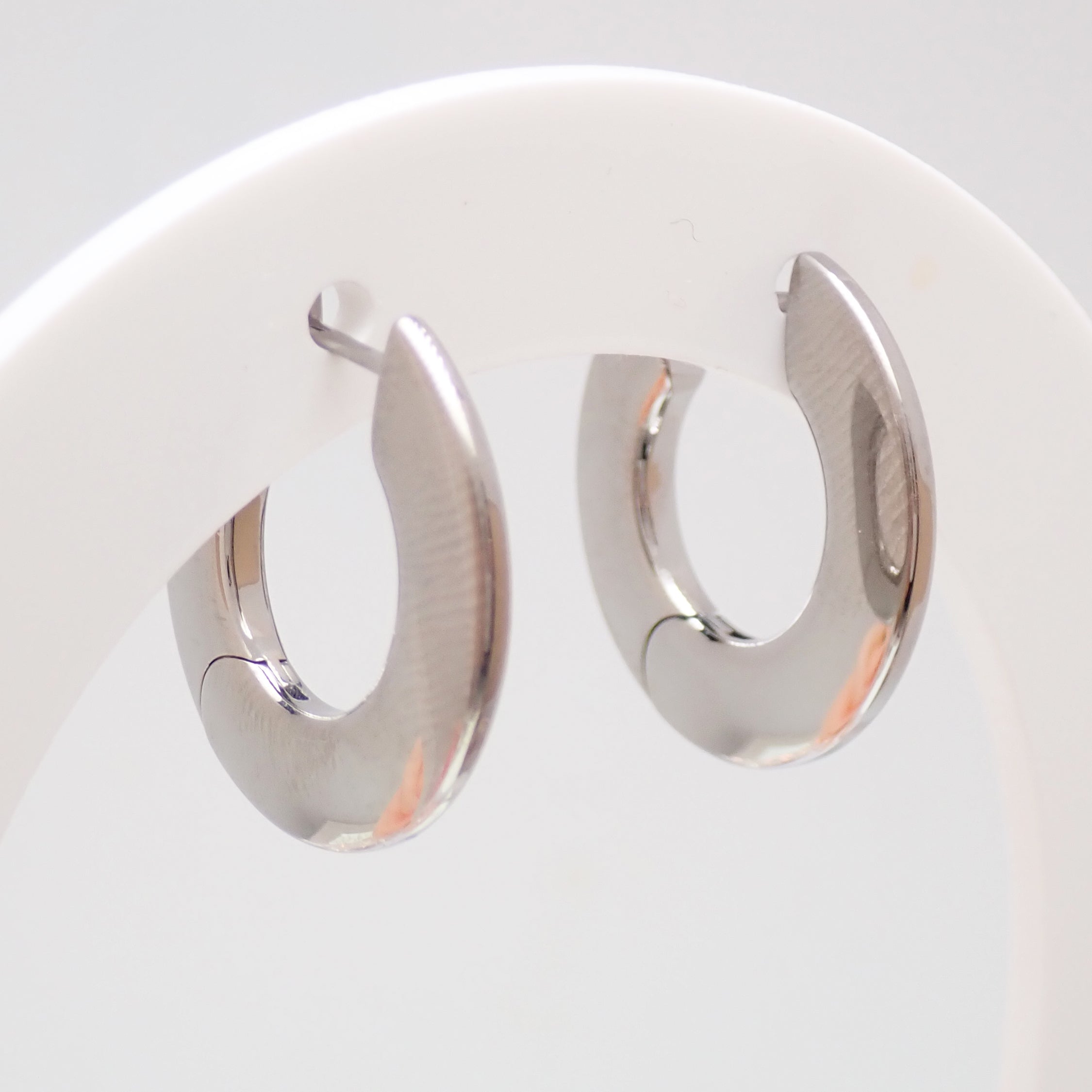 Implant Titanium Silhouette Hoops 20g ,10mm, Sold in Pairs
