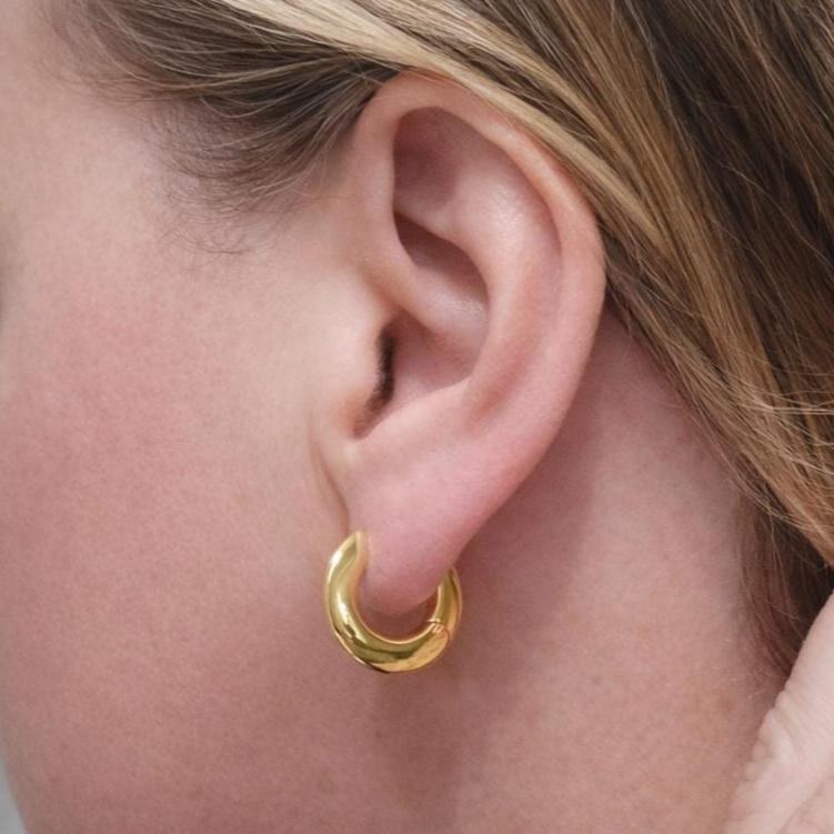 Implant Titanium Silhouette Hoops 20g ,10mm, Sold in Pairs