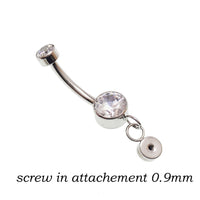14g Titanium  Belly Ring add your own design