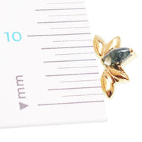 Moss Agate Titanium Lotus 0.9mm thread