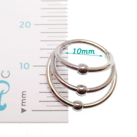 Implant Titanium 3 tier Fan Stack Hinged Clicker · 16g 10mm