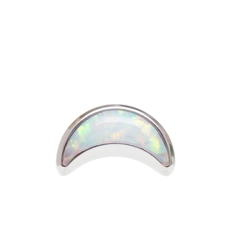 Internally Threaded Opal Moon 0.9mm Thread