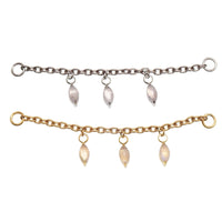Moon stone Titanium Chain - magpie body jewelry