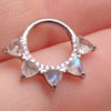 Moon Stone Titanium Clicker 16g-8mm