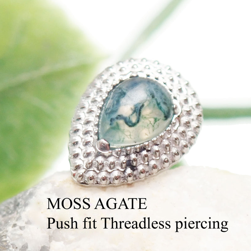 Threadless Beaded  Teardrops