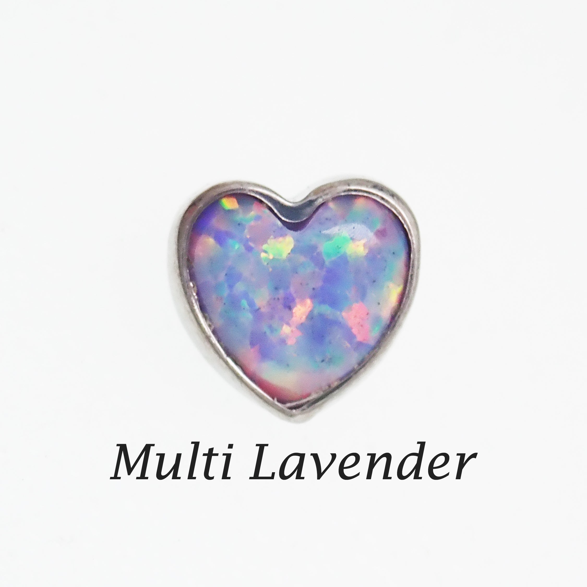 Opal heart 1.2mm thread attachment