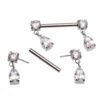 Threadless  Nipple Ring 14g 14mm 9/16''  Pair