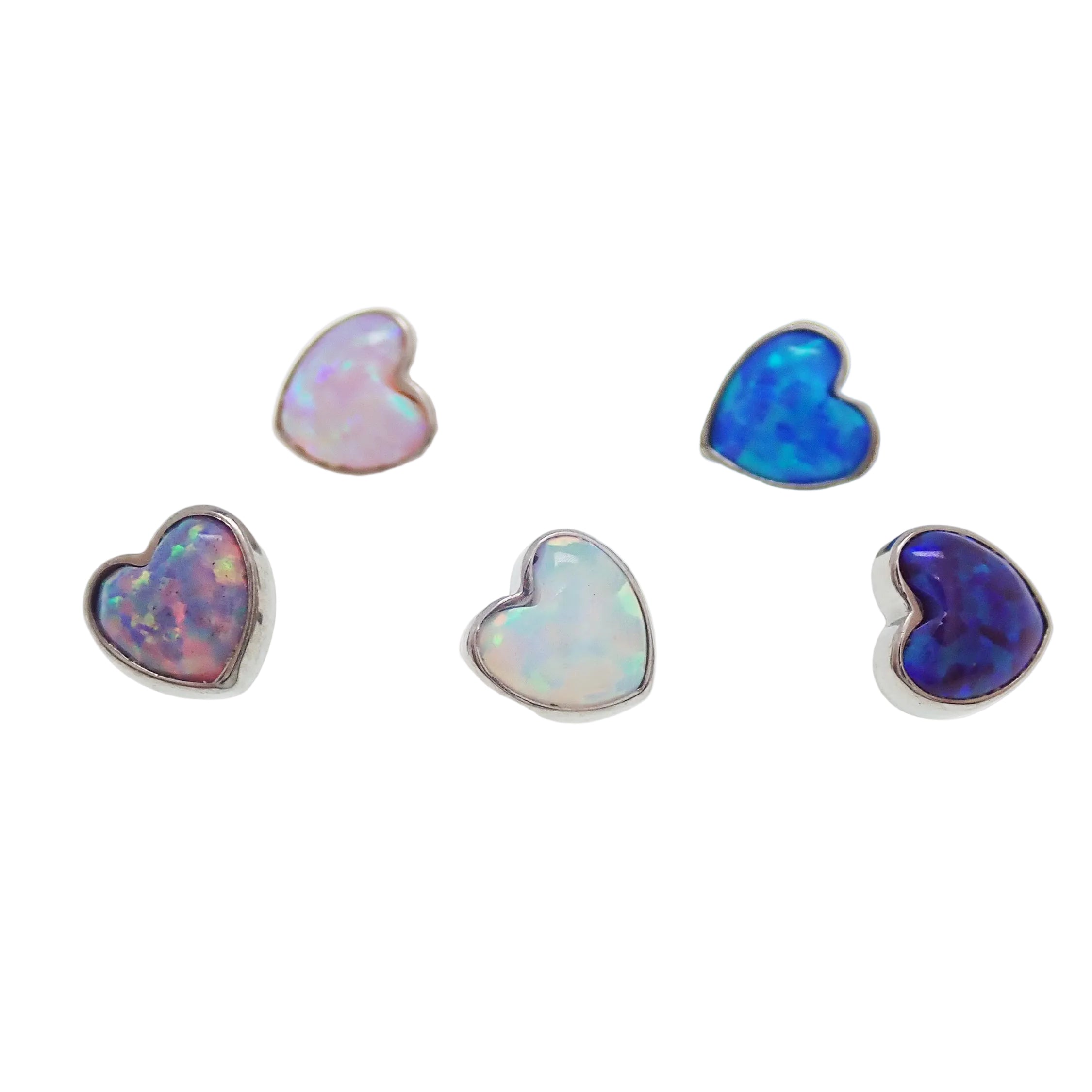 Opal heart 1.2mm thread attachment