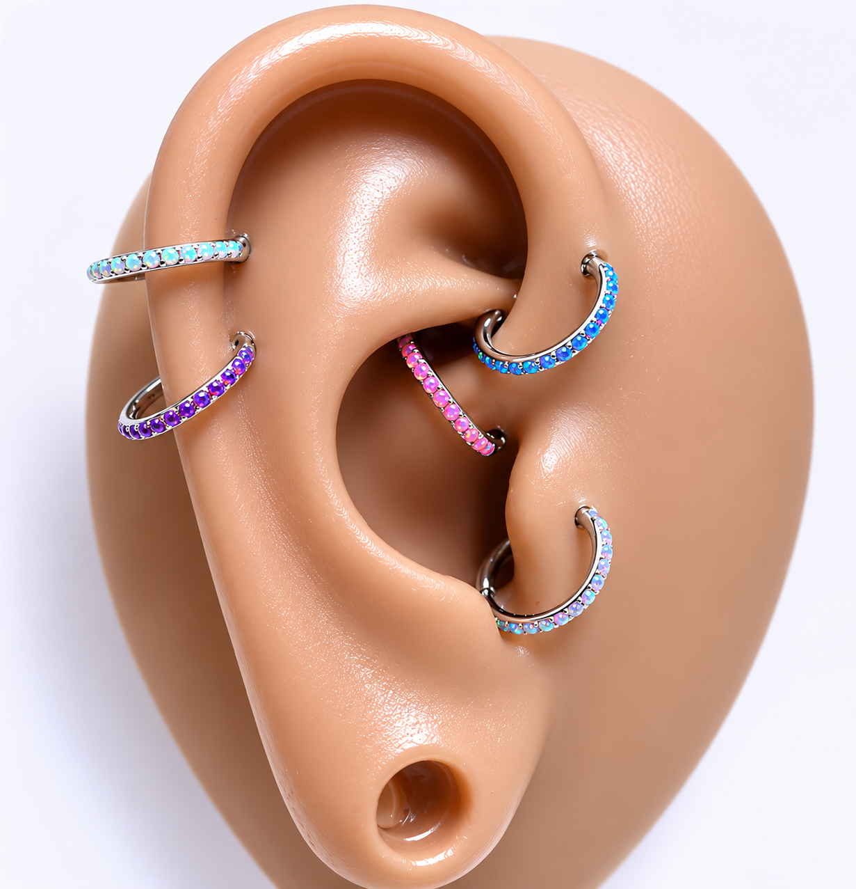 16g Titanium Hinged clicker fire opals