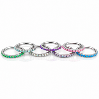 16g Titanium Hinged clicker fire opals