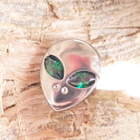 Threadless Titanium  Alien Head with CZ eyes