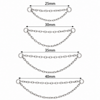 Double Titanium Add On piercing Chain