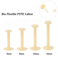 Bio flex Skin color assorted flatbacks pack of 25 -16g - magpie body jewelry
