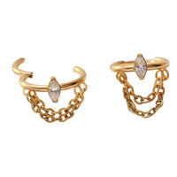 Gold Helix Chain Clicker – Implant-Grade Titanium