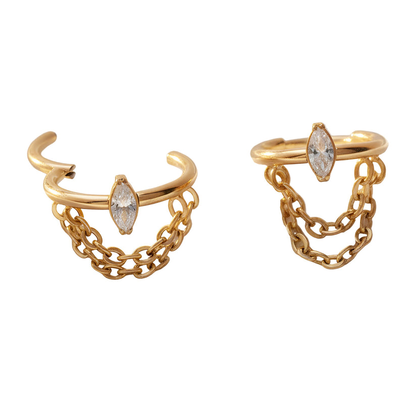 Gold Helix Chain Clicker – Implant-Grade Titanium