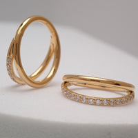 16G 10mm PVD Gold Titanium Clicker Hoop