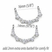 Titanium Nipple Shields add to Barbell PAIR