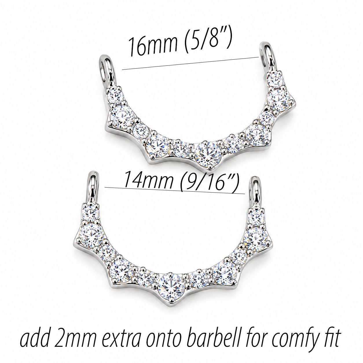 Titanium Nipple Shields add to Barbell PAIR