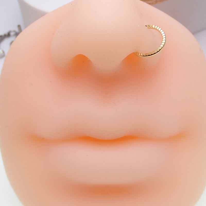 Sterling Silver 20G Nose Hoop Ring – 7mm