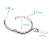 18g Moon or Star 10mm Clicker