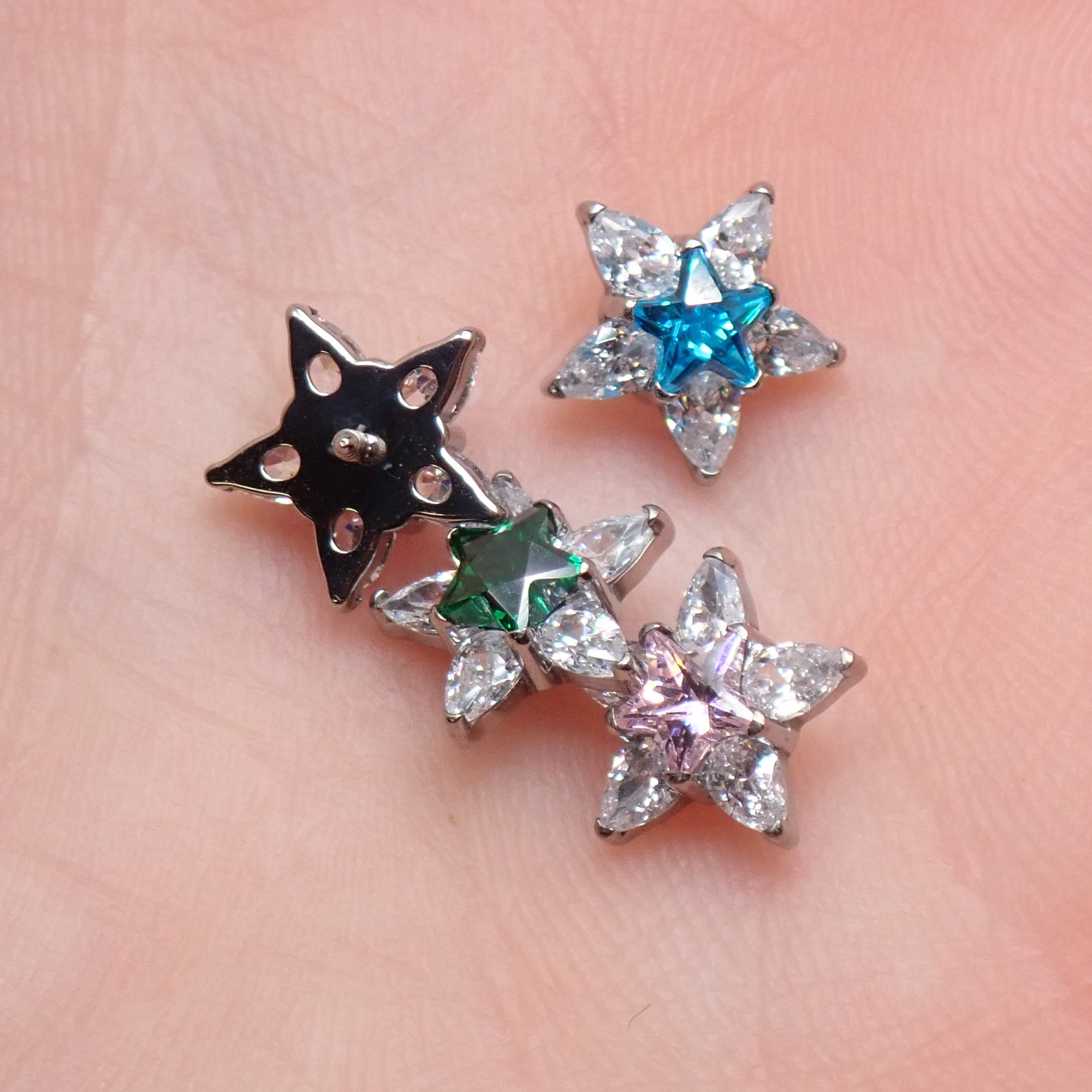 CZ Star Dermal Top, 14g (1.2mm thread)