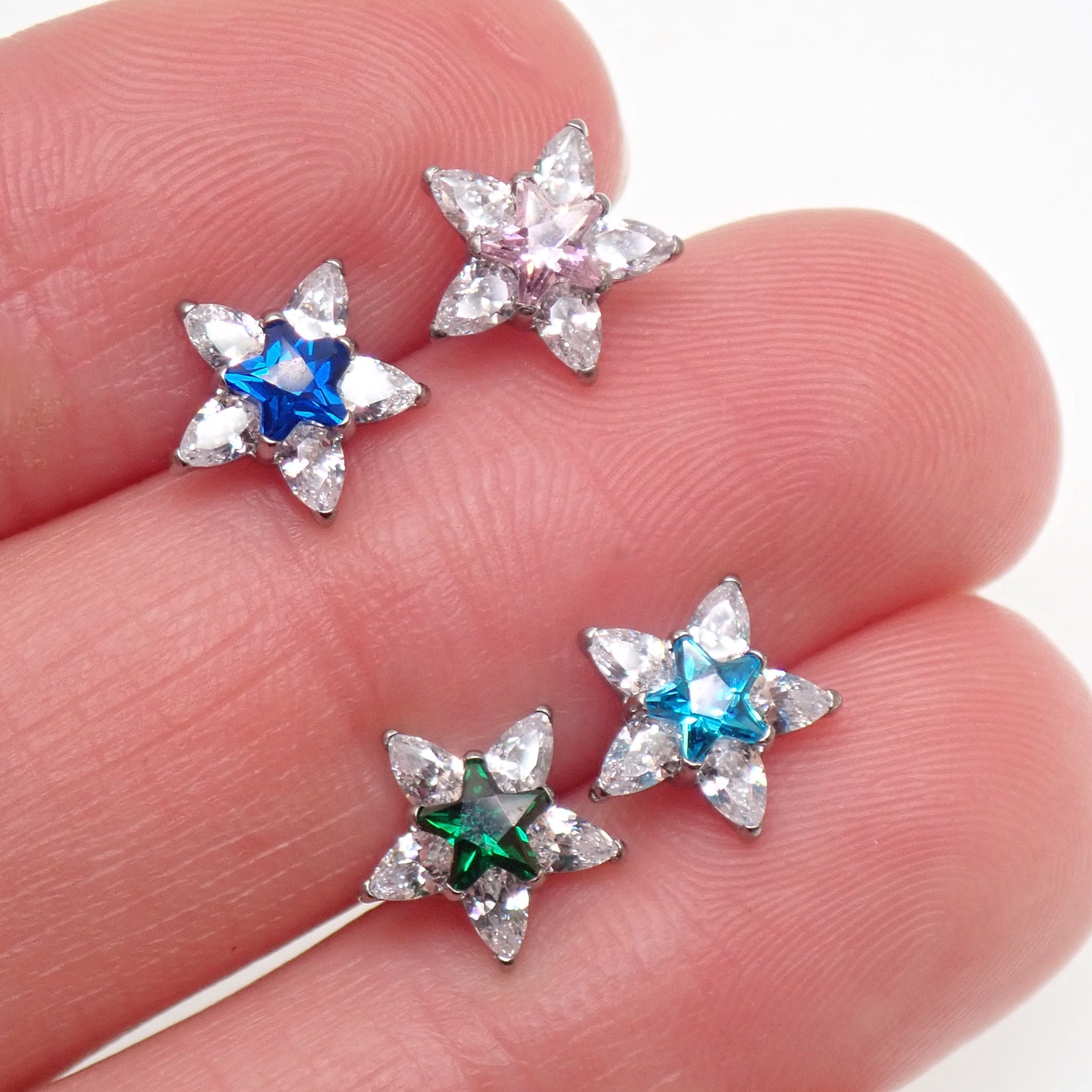 CZ Star Dermal Top, 14g (1.2mm thread)