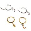18g Moon or Star 10mm Clicker