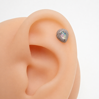Implant Titanium Opalite Teardrop- Internally Threaded 0.9mm