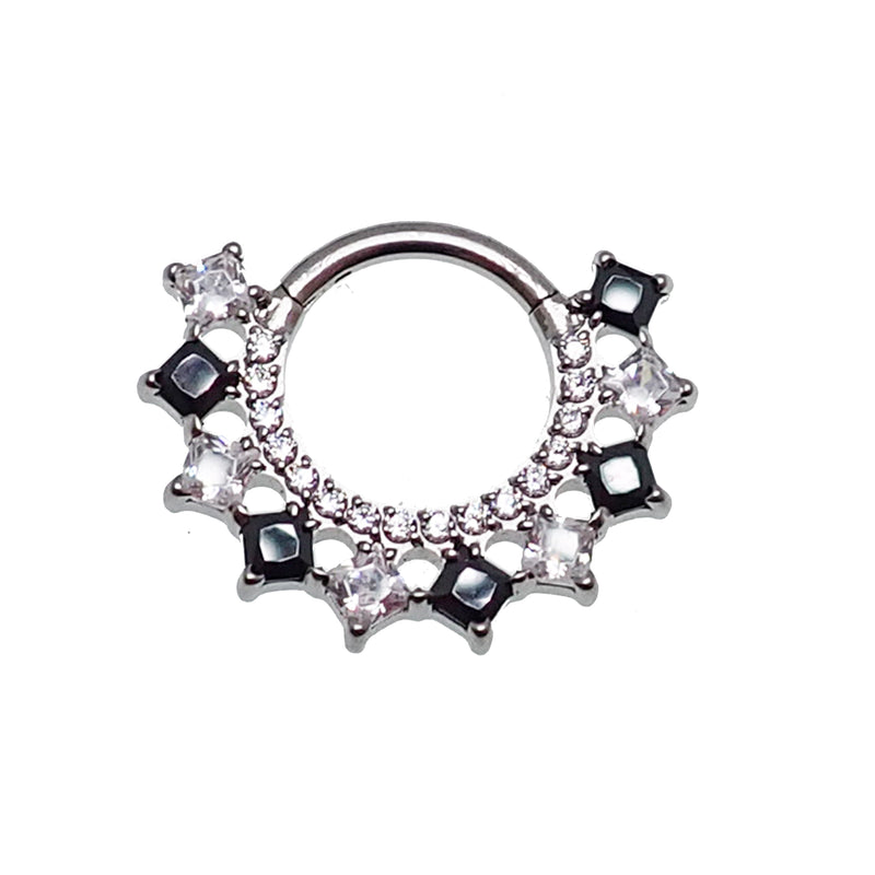 16g CZ Square Black Titanium Clicker