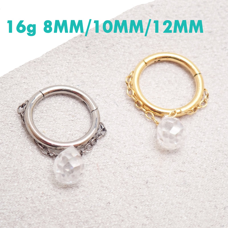 16g  Hinged Clicker & Chain