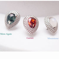 Threadless Beaded  Teardrops