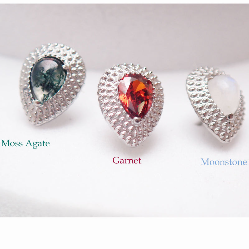 Threadless Beaded  Teardrops