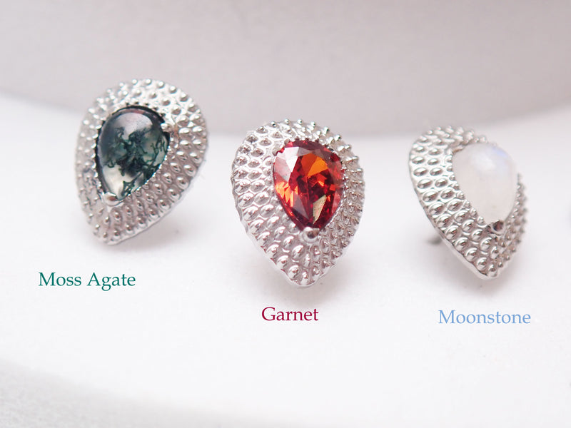 Threadless Beaded  Teardrops